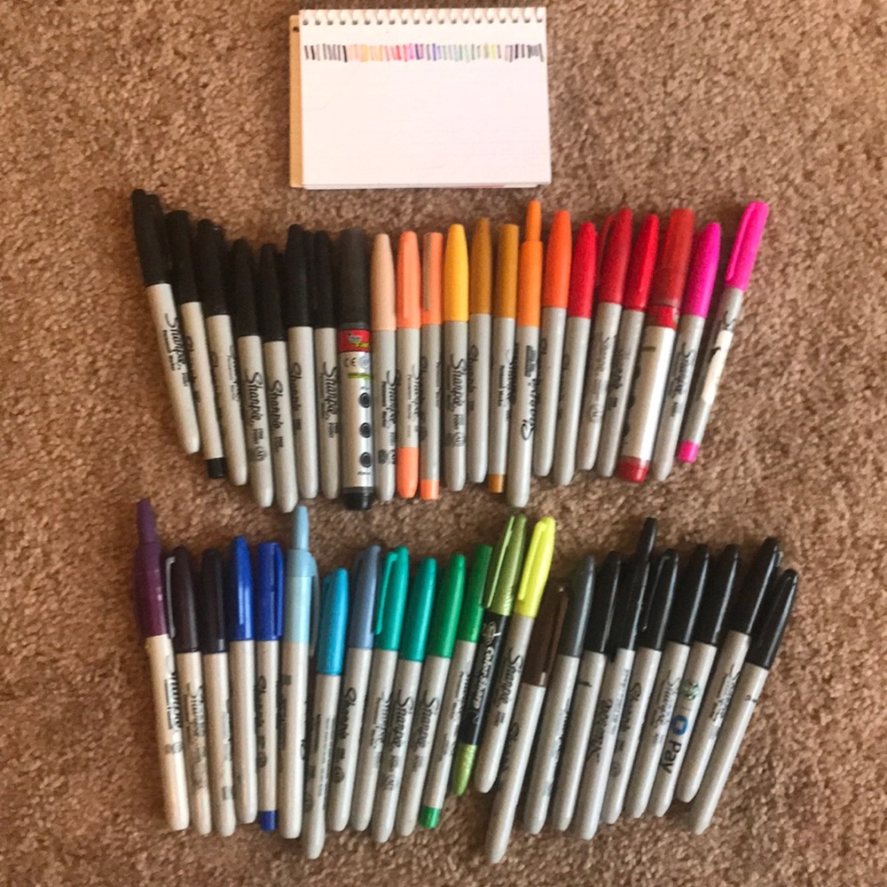 45 Assorted Colored Sharpies! School / Art Supply